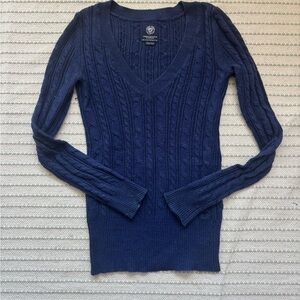 2000s american eagle knit sweater